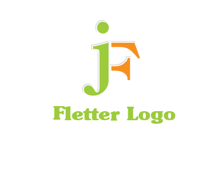 letter J forming letter F