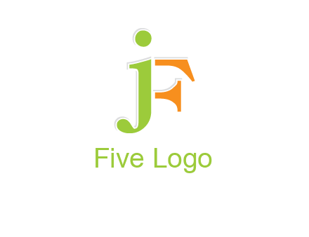letter J forming letter F