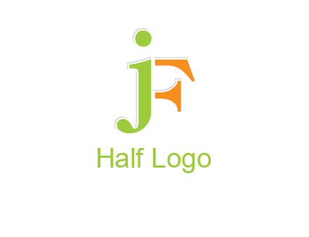 letter J forming letter F
