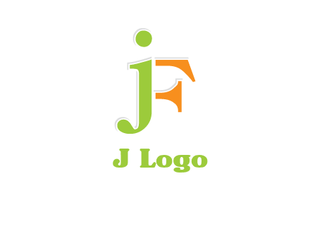 letter J forming letter F