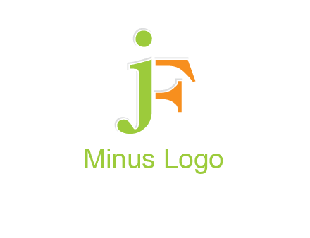 letter J forming letter F