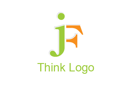 letter J forming letter F