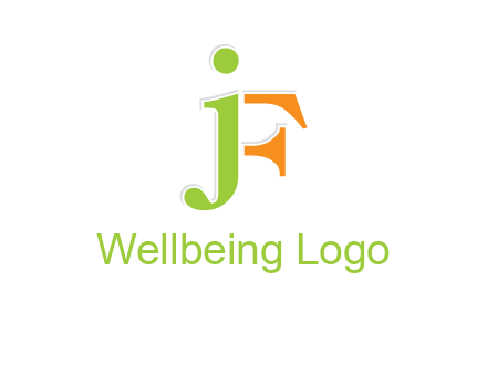 letter J forming letter F