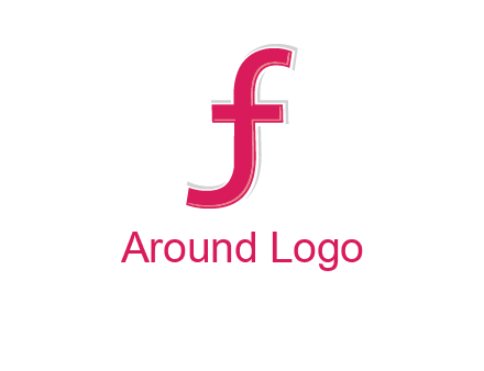 curved line forming letter JF together