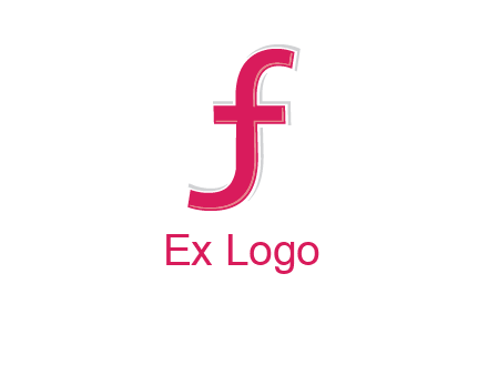 curved line forming letter JF together