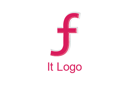 curved line forming letter JF together