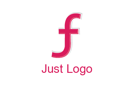 curved line forming letter JF together