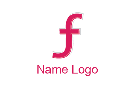 curved line forming letter JF together