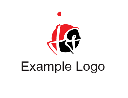 letter j and g inside the circle logo