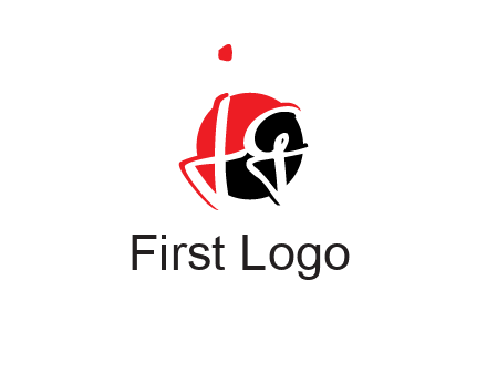 letter j and g inside the circle logo