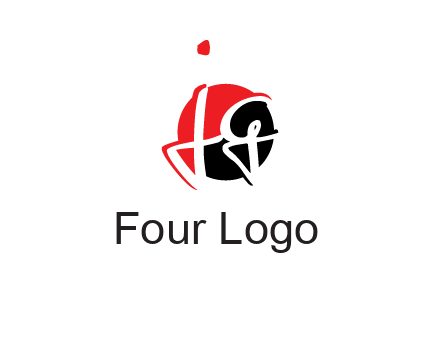 letter j and g inside the circle logo