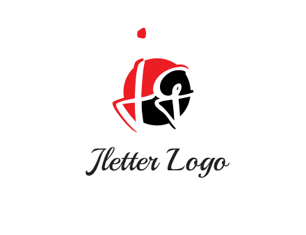 letter j and g inside the circle logo