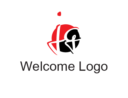 letter j and g inside the circle logo