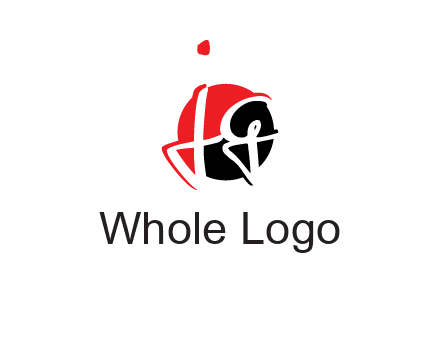 letter j and g inside the circle logo