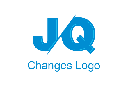 letter JQ separated by slash