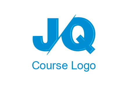 letter JQ separated by slash