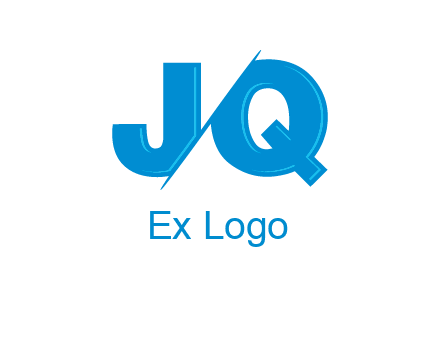 letter JQ separated by slash