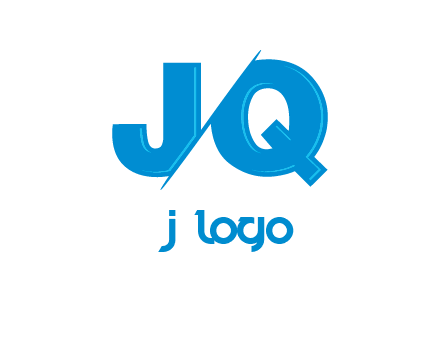 letter JQ separated by slash