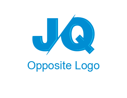 letter JQ separated by slash