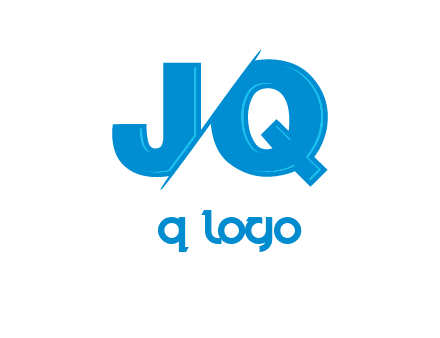 letter JQ separated by slash