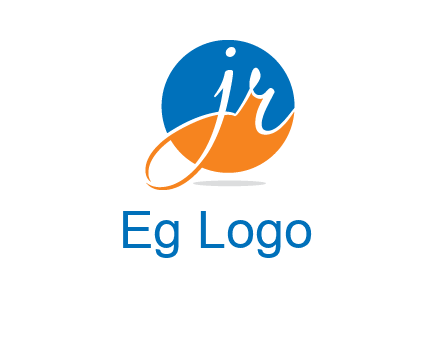 letter j and r inside the circle logo