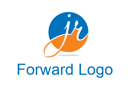 letter j and r inside the circle logo