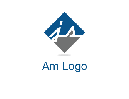 letter j and s inside the rhombus shape logo