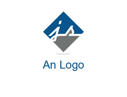 letter j and s inside the rhombus shape logo