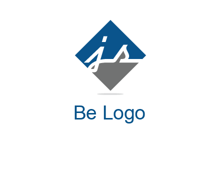 letter j and s inside the rhombus shape logo