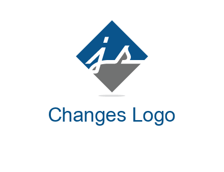 letter j and s inside the rhombus shape logo