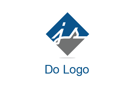 letter j and s inside the rhombus shape logo