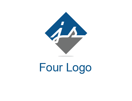 letter j and s inside the rhombus shape logo
