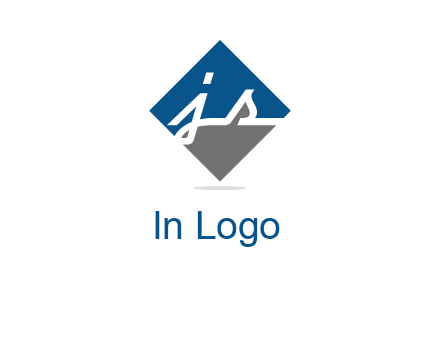 letter j and s inside the rhombus shape logo