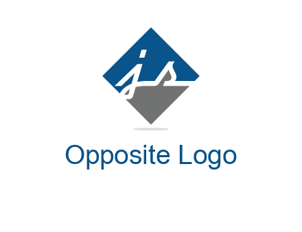 letter j and s inside the rhombus shape logo