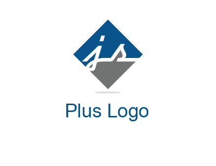 letter j and s inside the rhombus shape logo