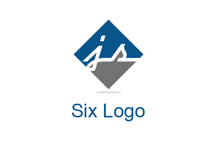 letter j and s inside the rhombus shape logo