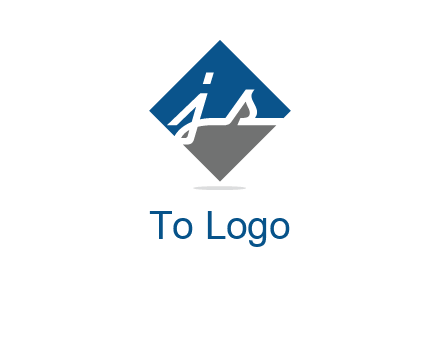 letter j and s inside the rhombus shape logo