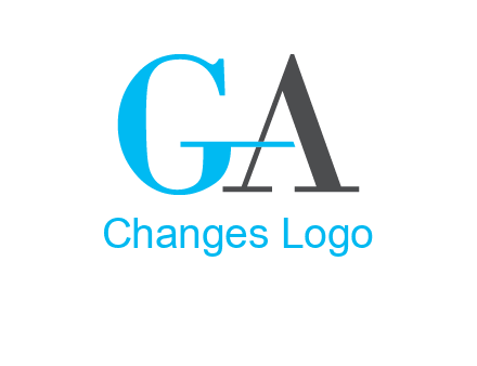 letter G joined in with letter A