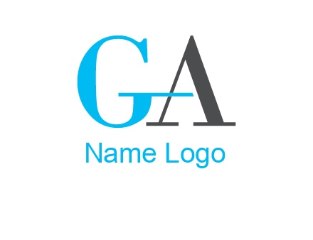 letter G joined in with letter A