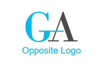 letter G joined in with letter A