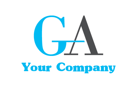 letter G joined in with letter A