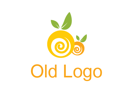 korus in oranges with leaves food logo