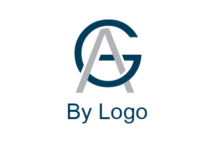 letter A intertwining with letter G