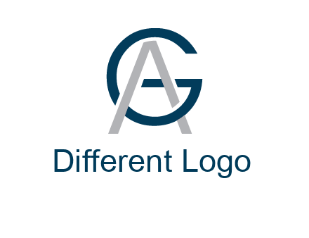 letter A intertwining with letter G