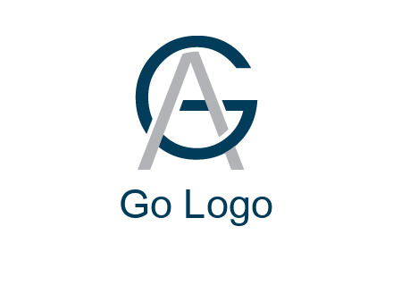 letter A intertwining with letter G