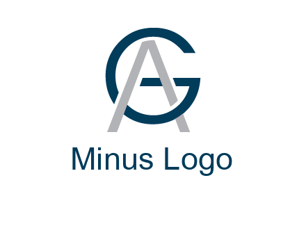 letter A intertwining with letter G