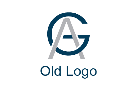 letter A intertwining with letter G