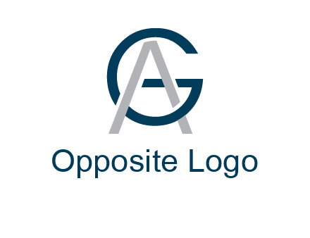 letter A intertwining with letter G