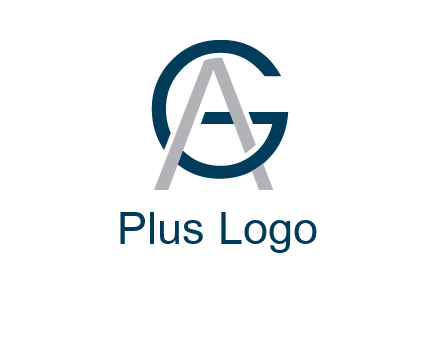 letter A intertwining with letter G
