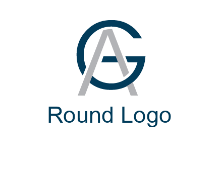 letter A intertwining with letter G